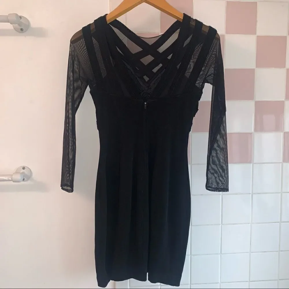 Tadashi Black Vintage Cocktail Dress - Picture 4 of 7